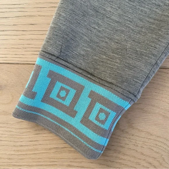 Versace Gray Scuba Bomber Jacket with Turquoise Trim Sz XL - Picture 3 of 13